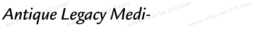 Antique Legacy Medi字体转换